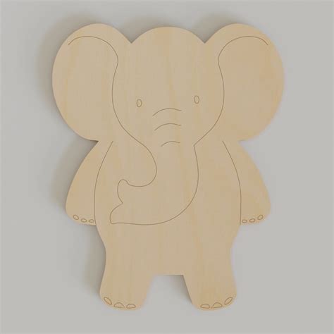 Elephant Cutout – Double Cut Designs LLC