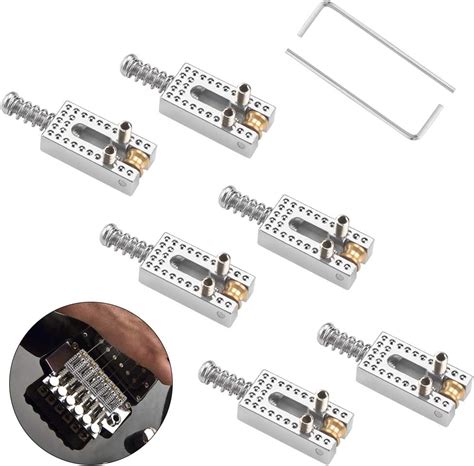 R Saitenhalter Silber 6 Saite Feste Hart Schwanz Gitarren Bruecke