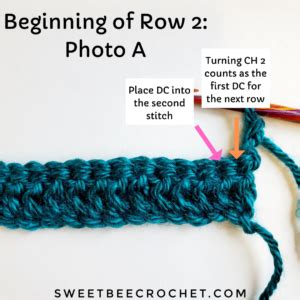 Beginner Double Crochet Scarf - Free Pattern - Sweet Bee Crochet