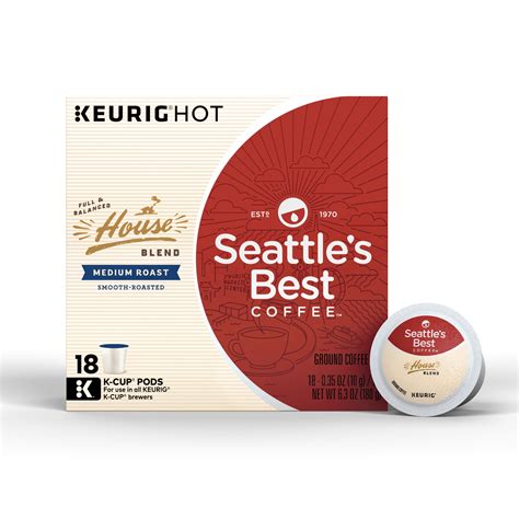 Seattle S Best Coffee House Blend Medium Roast Coffee Keurig K Cup