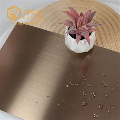 Hairline Copper Matt Afp Stainless Steel Sheet Hotigold