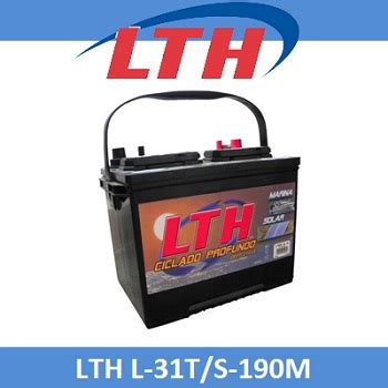 Batería solar 12V 122 Ah marca LTH modelo L 31T S 190M