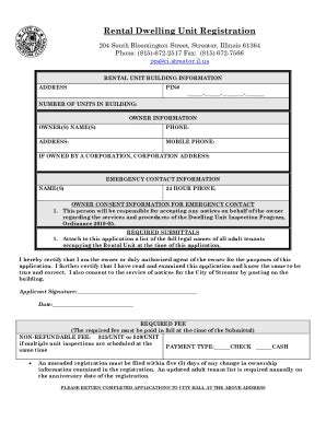 Fillable Online Fence Permit Application Pdf Streator Fax Email Print