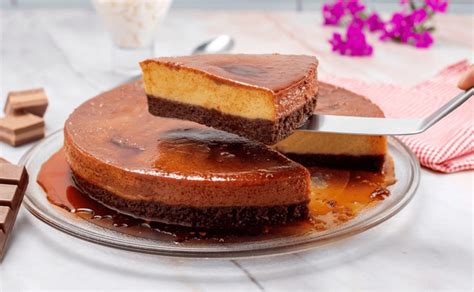 Chocoflan Sin Horno Receta A Ba O Mar A Con Queso Crema