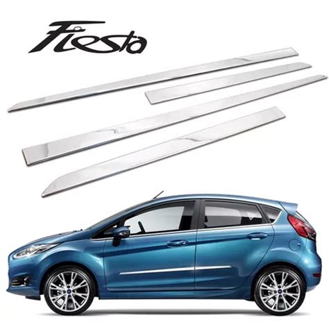 Friso Lateral P Porta Cromado Modelo Opcional New Fiesta