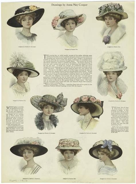 [womens Evening Hats 1910s ] 1910 How The Past Intrigues Me