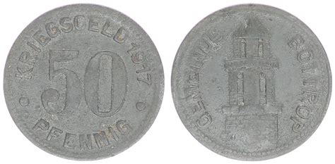 Bottrop 50 Pfennig 1917 Ss MA Shops