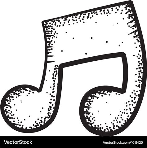 Music Note Doodle Royalty Free Vector Image Vectorstock