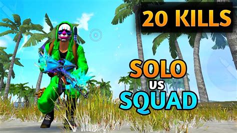 20 KILLS SOLO VS SQUAD GARENA FREE FIRE MAX YouTube