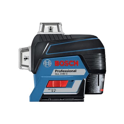 Bosch Kreuzlinienlaser GLL 3 80 C BM1 1x2 0 Ah Akku Ladegerät L