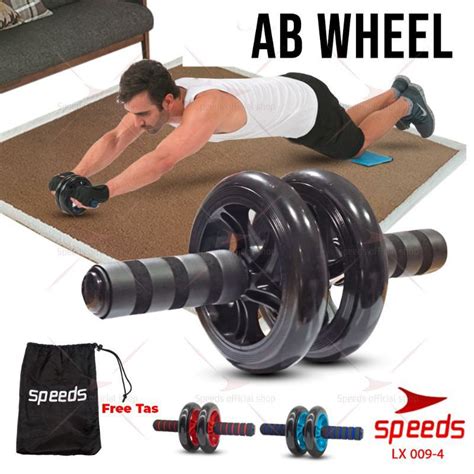 Jual Ab Wheel Abdominal Roller Speeds Alat Olahraga Fitness Latihan