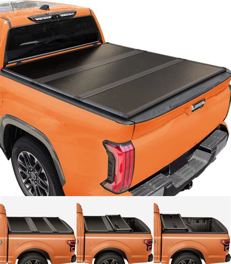 Tiptop Tri Fold Hard Tonneau Cover Truck Bed Frp On Top For 2022 2023 2024 Tundra 5