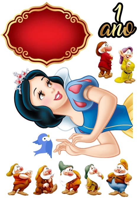 Topo De Bolo Branca De Neve Personajes De Blancanieves Fiestas De