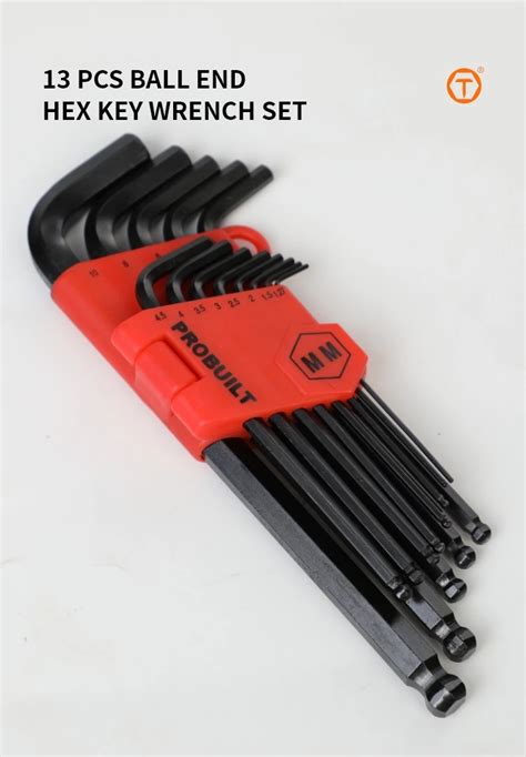 13pcs Ball End Allen Key Screwdriver Set 4mm Hexagonal Wrench Hex Key