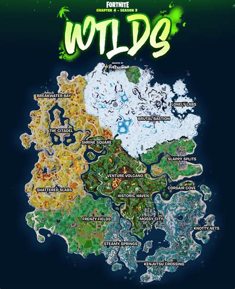 Fortnite Chapter 4 Season 3 Wilds” Map Concept • As The Volcano Rises