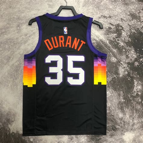 Camiseta Kevin Durant 35 Phoenix Suns 2021 City Edition Negro