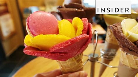 Flower Shaped Ice Cream Cones Youtube