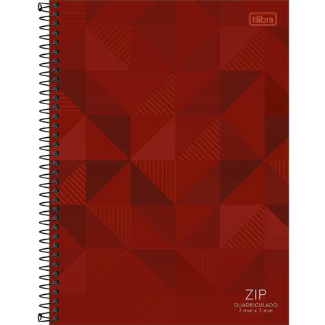 Caderno Quadriculado X Mm Espiral Capa Dura Universit Rio Zip