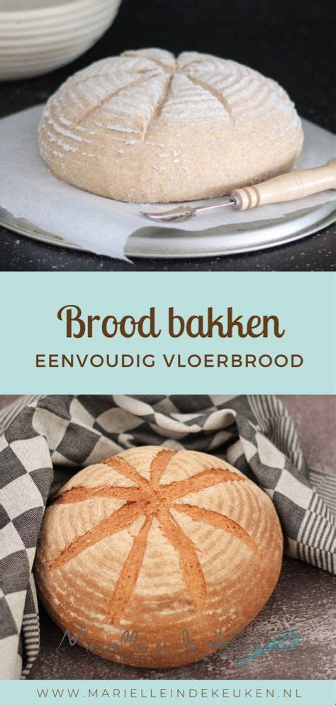 Zelf bruin brood bakken eenvoudig vloerbrood Mariëlle in de Keuken