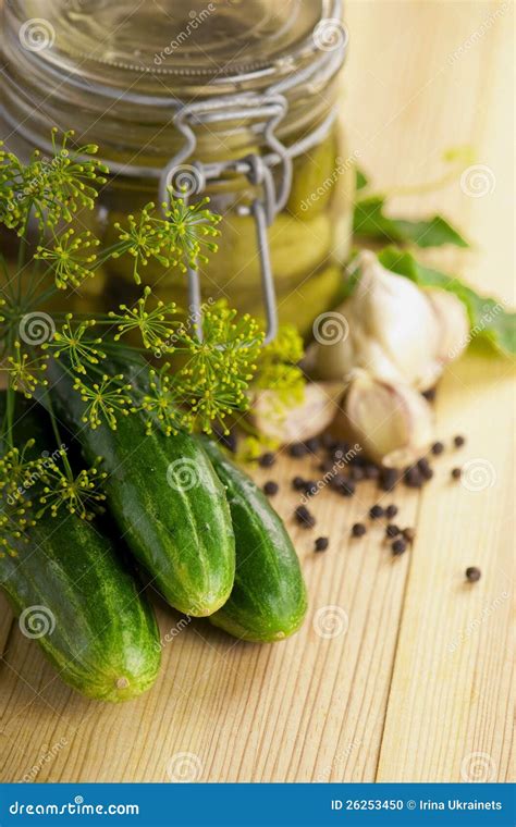 Pickled Gherkins Stock Photo Image Of Food Life Canning 26253450