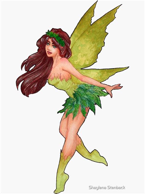 "Elemental Earth Fairy Faerie" Sticker by Shaylena | Redbubble