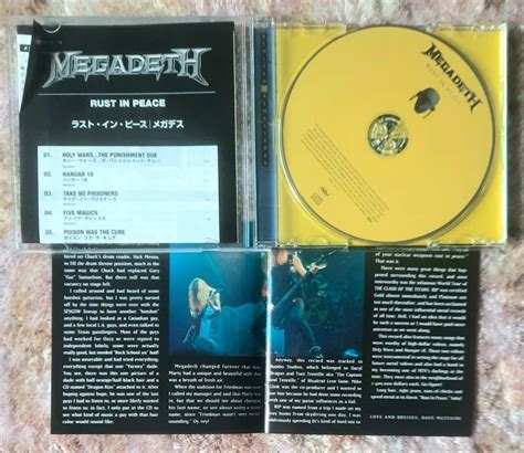 Megadeth Rust In Peace Tocp Cd Hobbies Toys Music Media