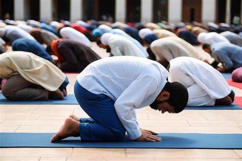 Premium Photo Muslim Praying In Sujud Posture