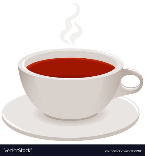 Cup Tea Royalty Free Vector Image Vectorstock