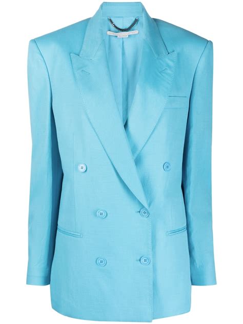 Stella Mccartney Peak Lapels Double Breasted Blazer Farfetch