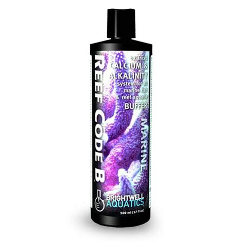 Reef Code B Balanced Calcium And Alkalinity System Part B 500 Ml Brightwell Aquatics