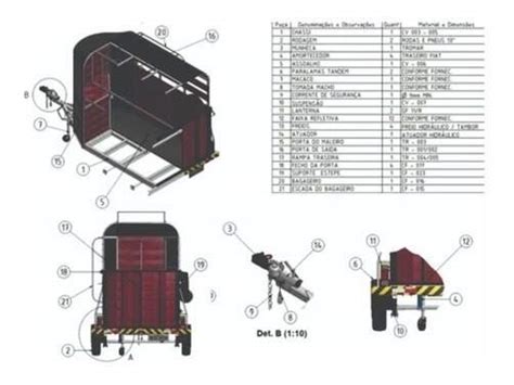 Projeto Carretinha Reboque Trailer Para Cavalos