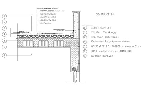 Roof Isolation Detail Dwg File Brick Detail Cad Drawing Construction