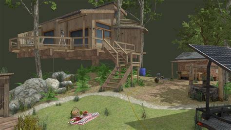 DAE Diorama Eco House 3D Model By Maarten Tronquo Maartentronquo