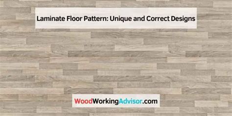 Laminate Floor Pattern Unique And Correct Designs Woodworking Advisor