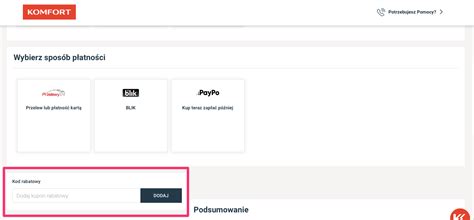 Komfort Kod Rabatowy Rabatu Dobrekupony Pl