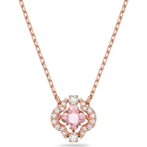 Swarovski-SS SPARKLING DC:CZMO/ROS NECKLACE | CRYSTAL UNTERBERGER