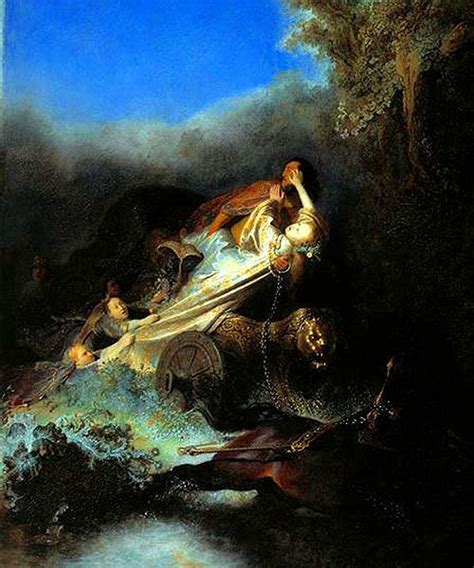 The Abduction Of Persephone By Rembrandt 1631 Imagens Dell