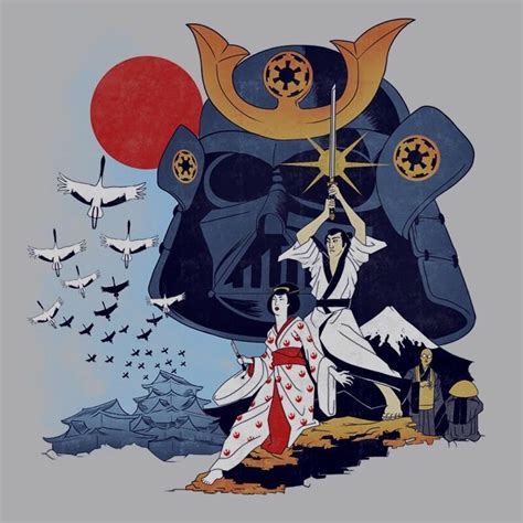 Came across a bunch of ancient Japanese-inspired Star Wars fan art ...