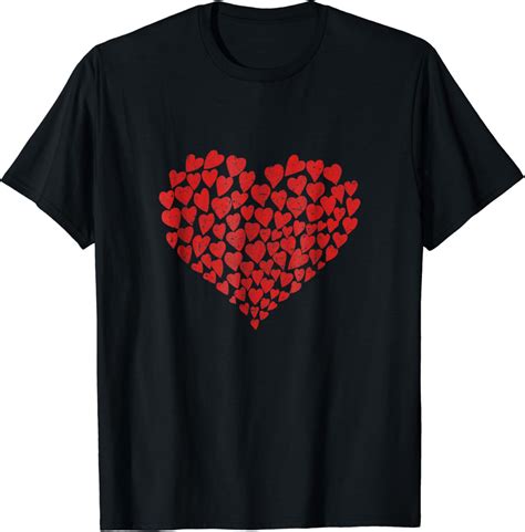 Red Heart Valentines Day T Shirt Women Girls Clothing