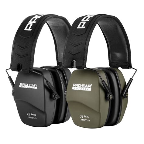 PROHEAR 016 2 Pack Hearing Protection Safety Muffs For Shooting NRR