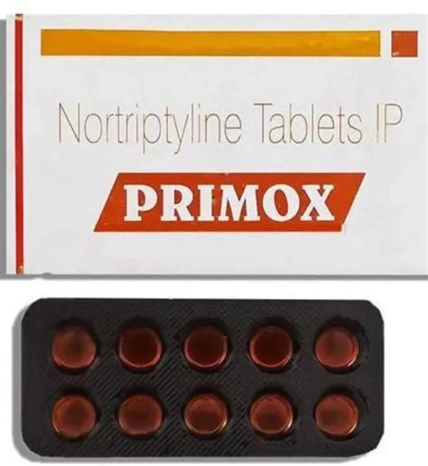 Primox Nortriptyline Tablets 25 Mg At Rs 80 Stripe Gabapentin And