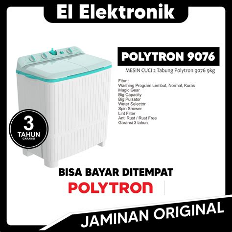 Jual Mesin Cuci Tabung Polytron Kg Shopee Indonesia