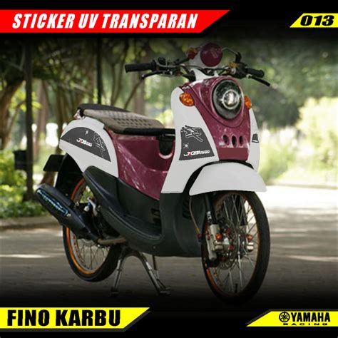 Jual Striping Transparan Yamaha Fino Karbu Variasi Grafist Jdm Power