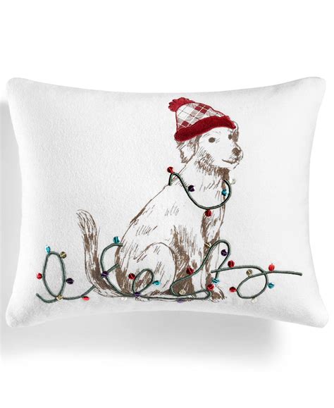 Martha Stewart Collection Pup In Plaid 16 X 20 Decorative Pillow