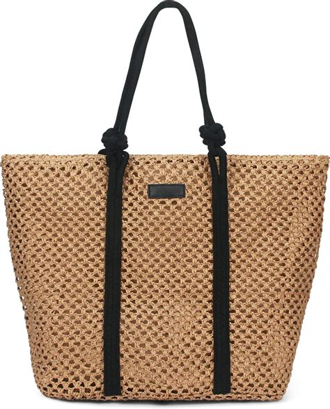 Sac De Paille Sac De Plage D T Pour Femme En Rotin Bandouli Re