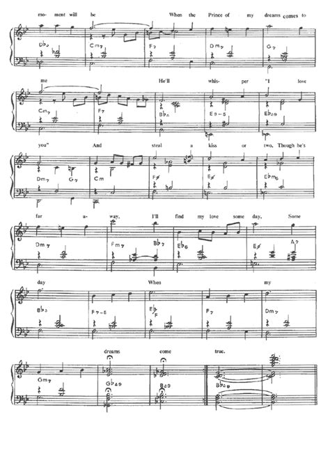 Some Day My Prince Will Come Piano Sheet Music Easy Sheet Music