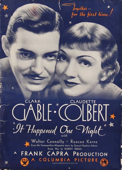 It Happened One Night Original 1934 U.S. Movie Pressbook - Posteritati ...