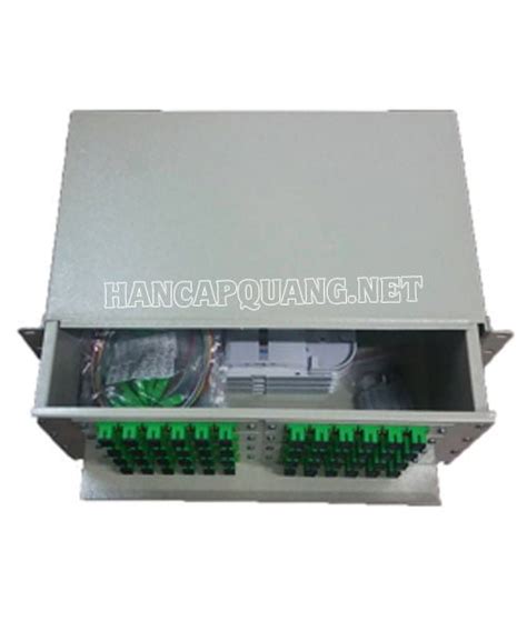 Hộp phối quang ODF 96FO đầy đủ phụ kiện gắn rack 19