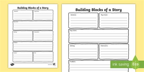 Elements Of A Story Graphic Organizer ELA Worksheet