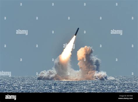 Pacific Ocean March An Unarmed Trident Ii D Missile